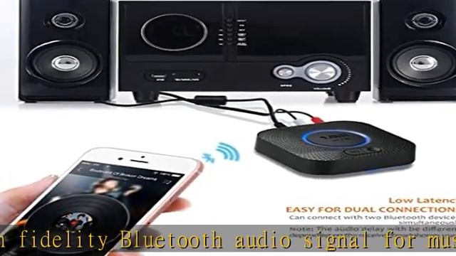 [Upgraded] 1Mii B06 Plus Bluetooth Receiver, HiFi Wireless Audio Adapter, Bluetooth 5.0 Receiver Wi