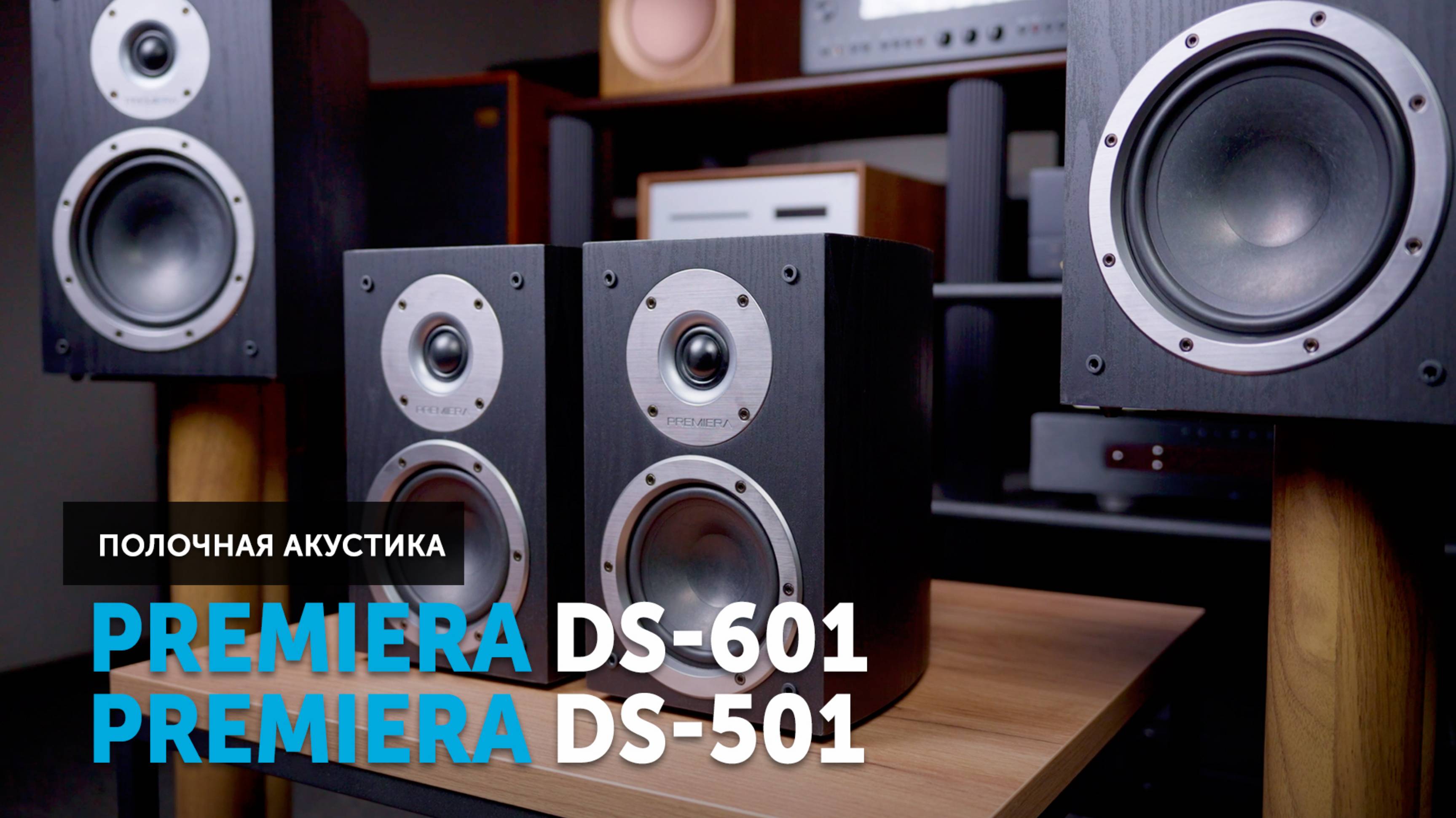 Premiera DS-501 и Premiera DS-601 — полочная акустика | Проработанное решение от российского бренда