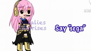 Vocaloid characters say “sega”