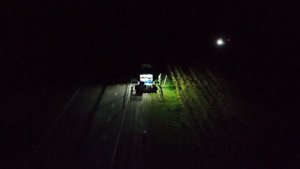 Ночная обработка подсолнечника агро-дроном от xag-minsk.by