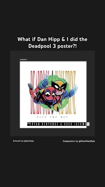 What if #DanHipp and I did the #deadpool3 poster?! #mcu смотреть онлайн