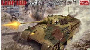 Распаковка Amusing Hobby 1 35 35A004 German Heavy Armored Reconaissance Tank Leopard VK16.02