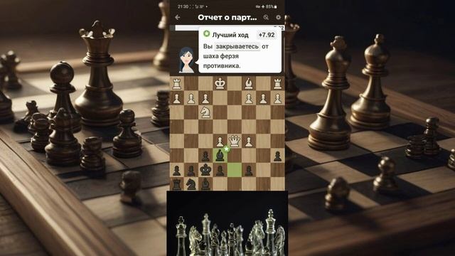 Разбор от Chesscom или Грубый зевок ферзя