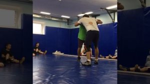 Вольная борьба, швунг и продергивани для подготовки приема.