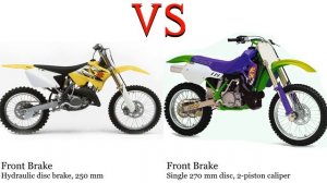 Suzuki RM 250 vs Kawasaki KX 250 Test specification comparison