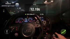 Audi A5 B8 2.0TFSI gen3 STAGE2 100-200 = 12.04 sec. | AGP motorsport