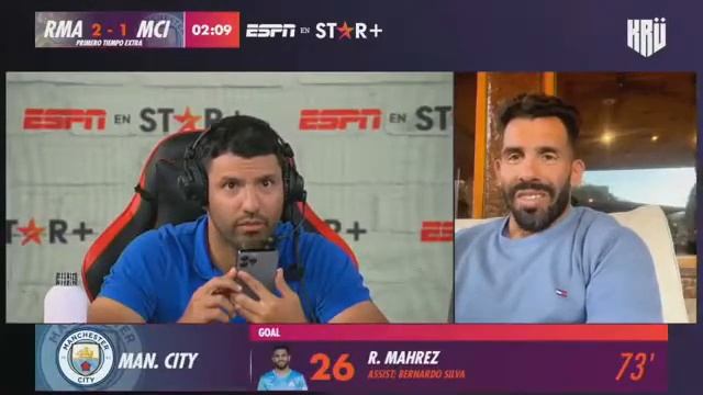 Реакция Агуэро на второй гол Реала смотреть онлайн