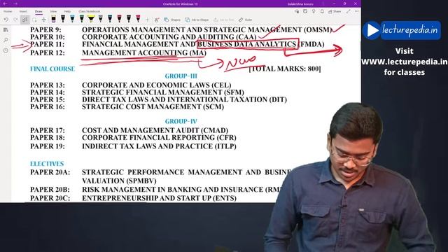 CMA New syllabus major changes, applicability and option to convert for old students