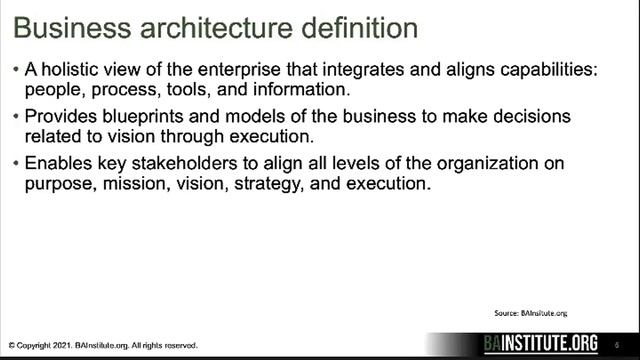 Building a Business Architecture Short Preview