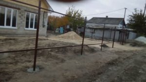 Сделал каркас забора в посёлке Закутский .