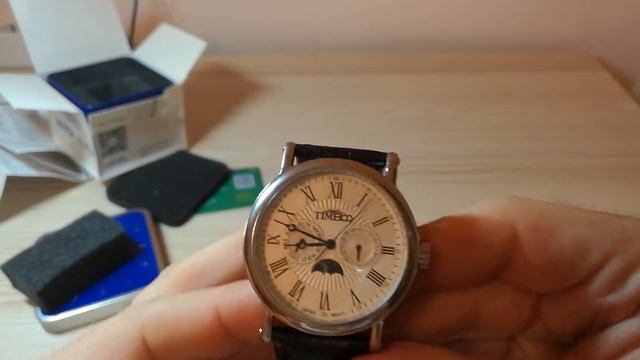 Presentazione orologio  Time100 uomo pelle nero