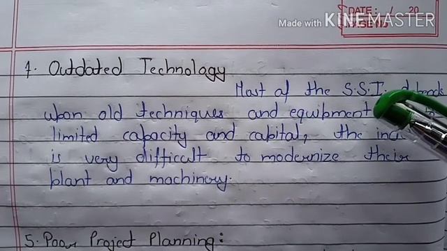 Problems of Small Scale Industries||Notes of Problems of SSI||SSI explanation in Hindi