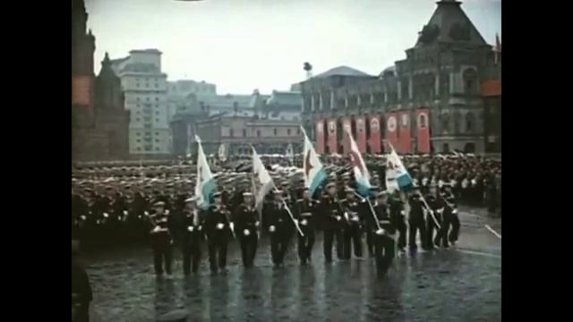 Парад Победы 9 МАЯ 1945 года в ЦВЕТЕ в хорошем качестве