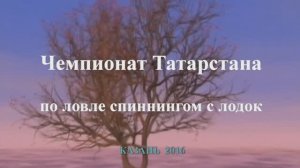 Чемпионат Татарстана по ловле спиннингом с лодок 2016