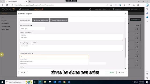 Co-Flo: How To Submit A Business Request With Co-Flo