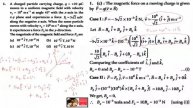 A charged particle carrying charge q = +10 micro coulomb..JEE Advanced
