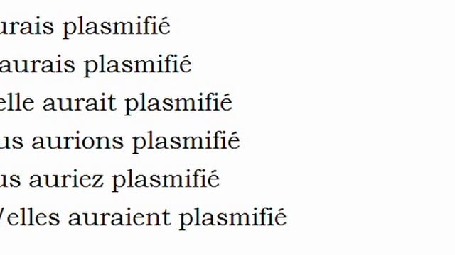 Изучение французского языка = Спряжение глаголов = Plasmifier смотреть онлайн