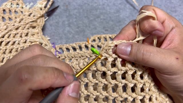 왼손] 코바늘 프라다 스타일 라피아 네트백 토트백 장바구니 기저귀 가방 만들기! смотреть онлайн