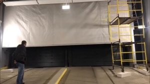 Штора противопожарная с орошением EI60 для въезда на парковку жилого комплекса "Сердце Столицы"