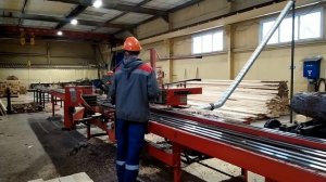 Финский станок Slidetec (Слайдтек). Распиловка вершинника.