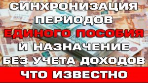 Синхронизация Единого пособия и назначение без учета доходов в 2025 году Что известно