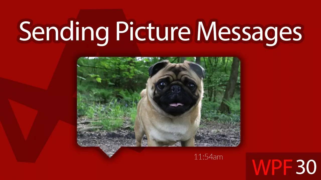 C# WPF UI Tutorials： 30 - Sending a Picture Message