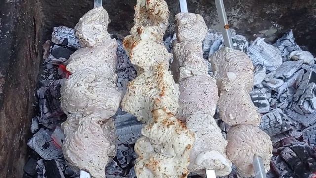пробую ВСЁ/ ШАШЛЫК из Индейки