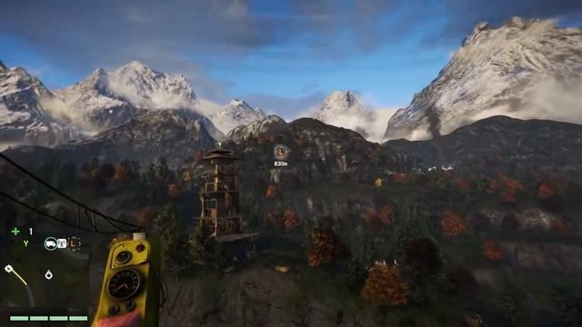 Far Cry 4 MASSIVE MAP SIZE & HELICOPTER (gyrocopter) Gameplay PS4 Part 4 HD