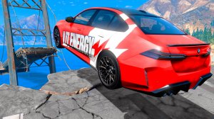 Новое шоу! Перепрыгнул разрушенный мост на БМВ М5 Литвин в ГТА 5 Моды! Эксперименты в ГТА 5