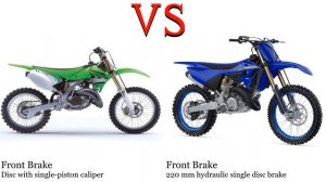 Kawasaki KX 125 vs Yamaha YZ 125 Test specification comparison