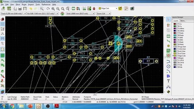 Digital tachometer layout design Part 1