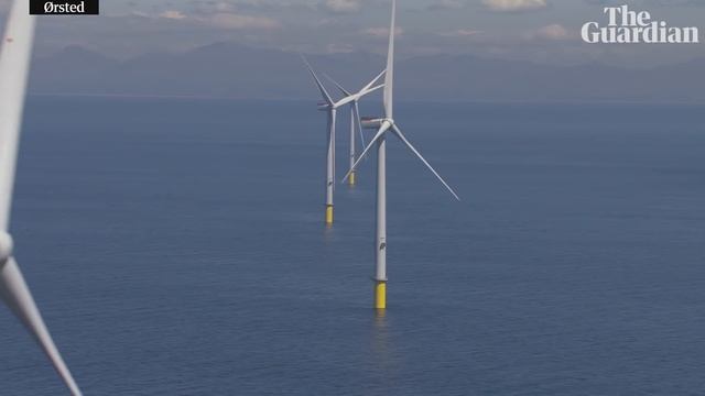 Drone footage shows world's largest offshore windfarm