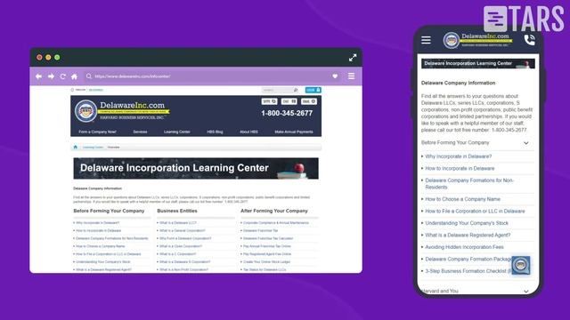 How Harvard Business Services used chatbots for increasing conversion | Tars Case Study