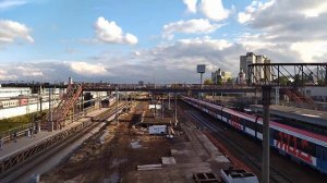 ПЛАТФОРМА "РИЖСКАЯ" МЦД-2, УСТАНОВКА ВРЕМЕННОГО ПЕШЕХОДНОГО МОСТА