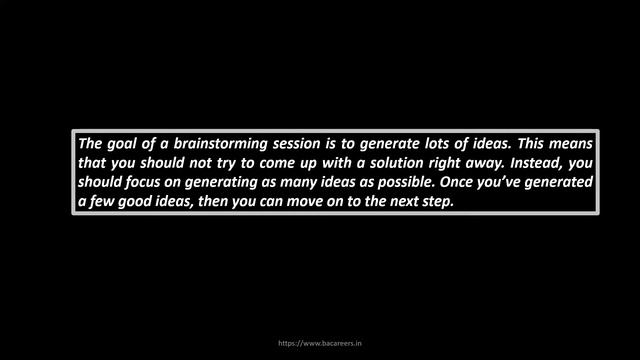 @bacareers.in : What is Brainstorming | Brainstorming Techniques | Business Analyst Elicitation