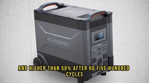 ALLPOWERS R4000 Portable Power Station 3600Wh LiFePO4 Battery 4000W Portable Generator