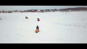 Маршрут на снегоходах по окрестностям вотчины деда Мороза.