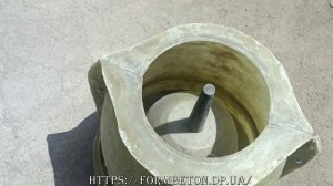 Форма для производства уличного бетонного вазона Дубаи 50 диаметр, формы садово-парковой архитектур