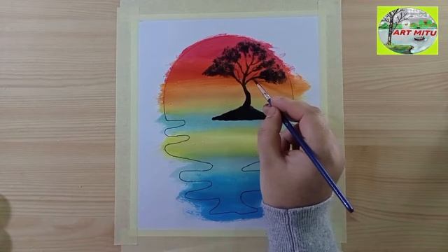 Easy and Simple Poster Color Painting - Poster Color Painting Ideas for Beginners // Art - 71