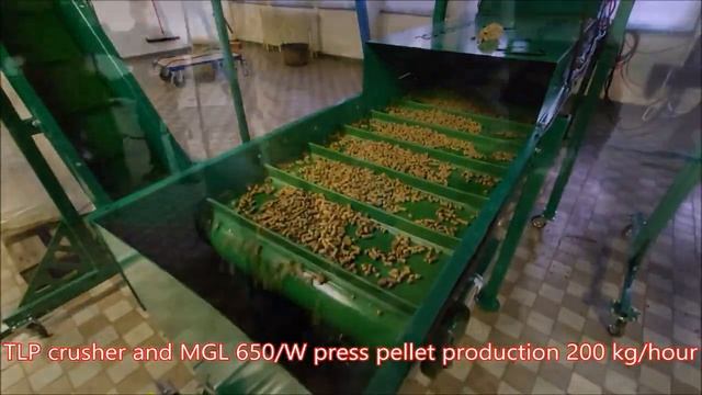 Линия гранулирования овечьей шерсти BN650W+TLP
