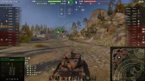 М36 Джексон бой взводного состава трех клановских играков на карте Корелия