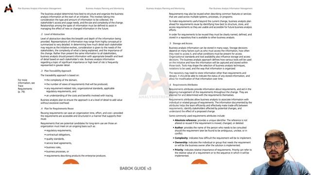BABOK CH 3.4 Plan Business Analysis Information Management #businessanalysis #ecba #businessanalyst