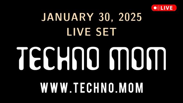 TECHNO MOM - техно радио ДИДЖЕЙ 2025 - свежие январские техно сеты диджеев 2025 - live DJ 2025 mix