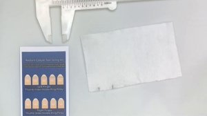 Press On Nails Sizing, Apply, and Removal Instructions on a Business Card| recap in the description