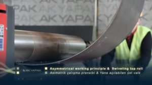 AKYAPAK ASM-S 190 20/6 3 Roll Initial Pinch Plate Roll Machine