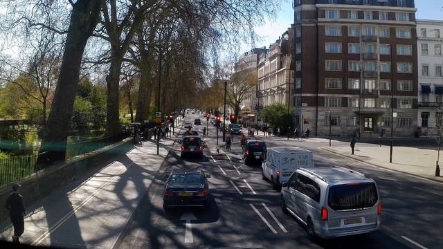 London Exploring 94 Bus Route. 13 km Ride from Piccadilly Circus to Acton Green in Central London.