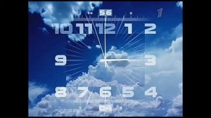 Часы с 44 секунды и начало вечерних новостей (Первый канал СНГ, 03.06.2020 18:00)