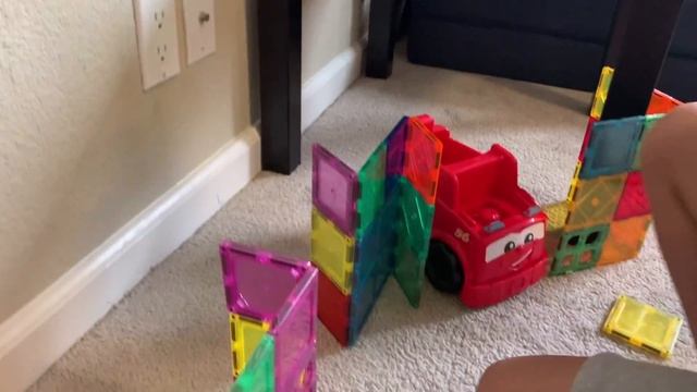 Magnetic Tiles Ideas | Magnet Blocks Fire Station| Build a Fire Station With Magnetic Blocks смотреть онлайн