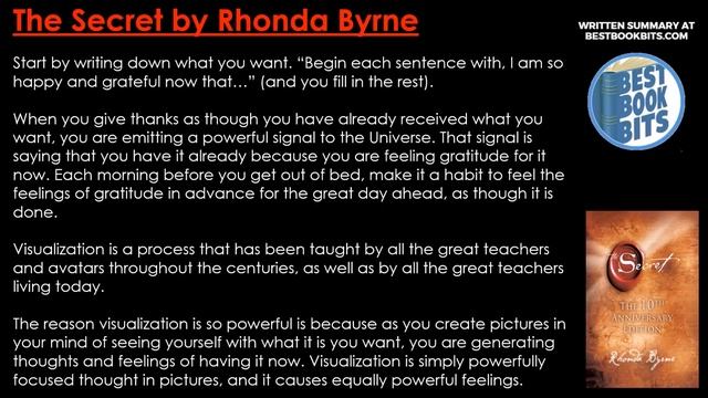 The Secret | Rhonda Byrne | Book Summary смотреть онлайн