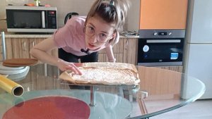 Меренговый рулет! С вишенками!